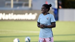 NWSL original Jasmyne Spencer still has more to give to Angel City FC (Angel City FC). Photo by Rob Kinnan | USA TODAY Sports